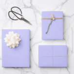 Pastel Periwinkle Solid Colour | Classic | Elegant Wrapping Paper Sheet<br><div class="desc">Pastel Periwinkle Solid Colour | Pastel Colours | Classic | Elegant | Trendy | Stylish | Professional Design</div>