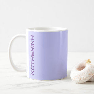 Pastel Periwinkle Solid Colour Personalized Coffee Mug