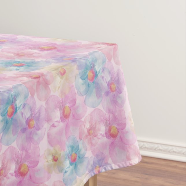 Pastel Petal Bloom Tablecloth (In Situ)