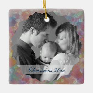 Pastel Photo Frame Ceramic Ornament