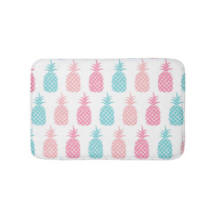 Pastel Pineapples Bath Mat