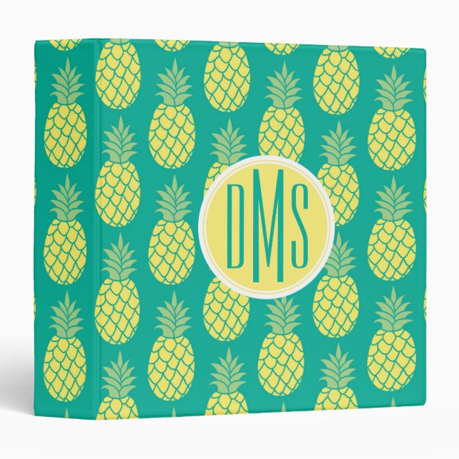 Pastel Pineapples | Monogram Binder (Front/Spine)