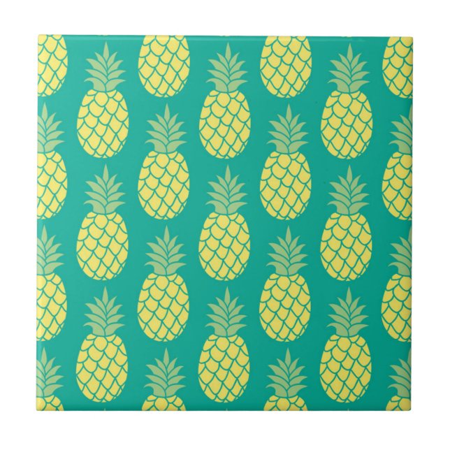 Pastel Pineapples Tile (Front)