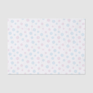 Pastel Pink and Blue Dots Tissue Paper