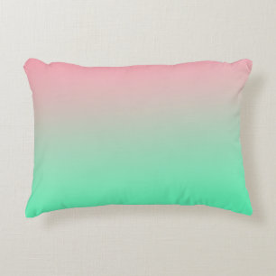Pastel pink and pale green should always be seen accent pillow
