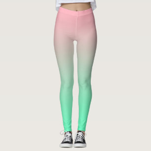 Pastel pink and pale green should always be seen  leggings