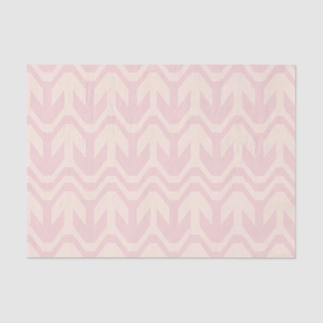 Pastel Pink and Purple Interlocking Pattern Tissue Paper (Front)