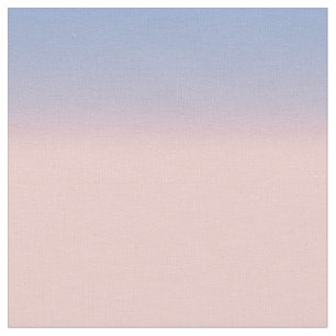 Pastel Pink and Sky Blue ombre Fabric