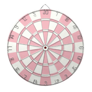 Pastel Pink And White Dartboard