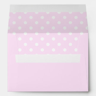Pastel Pink and White Polka Dots Envelope