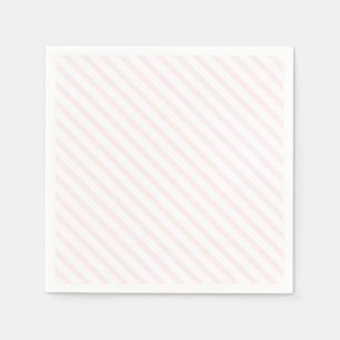 Pastel Pink And White Striped  Napkin