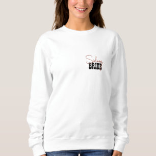 Pastel Pink Bachelorette Last Rodeo Bride's Sweatshirt