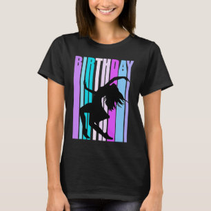 Pastel Pink Birthday Dance Womens Colourful Expres T-Shirt