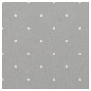 Pastel Pink Blue Dot Pattern Fabric