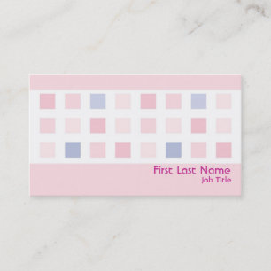 Pastel pink blue squares general custom cards