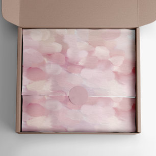 Pastel pink blush abstract brush stroke painted tissue paper