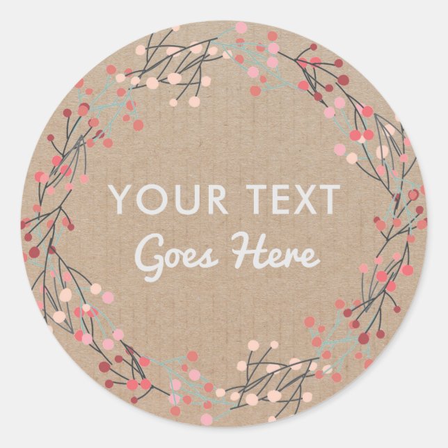 Pastel Pink Blush Rose Floral étiquette botanique (Devant)