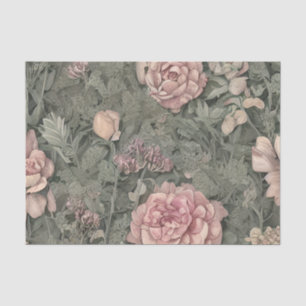 Pastel Pink Botanical  Tissue Paper