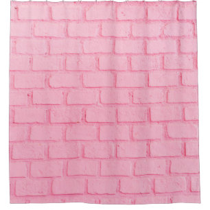 Pastel pink brick background wall texture. pink re