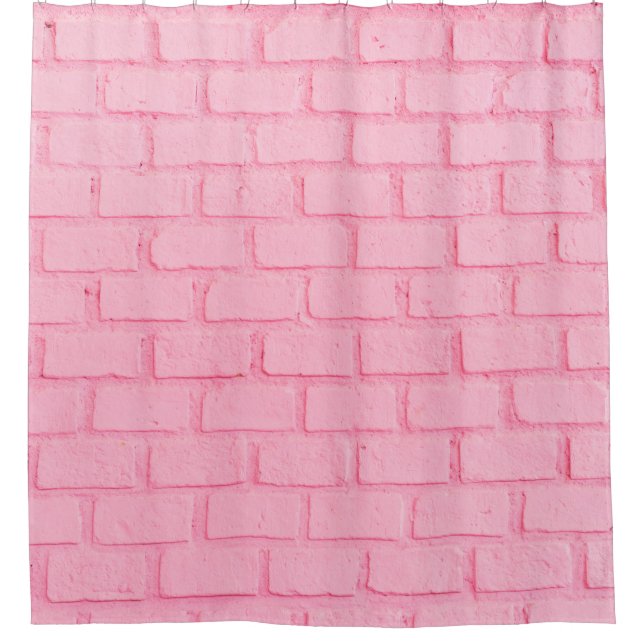 Pastel pink brick background wall texture. pink re (Front)