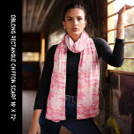 Pastel Pink Camouflage Chiffon Scarf<br><div class="desc">Pastel Pink Camouflage Chiffon Scarf. Fun for every camo lover. Personalize this template with your image and edit it as you like.</div>