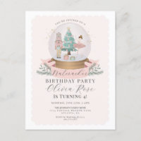 Pastel Pink Christmas Nutcracker birthday party