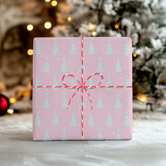 Pastel Pink Christmas Tree Tissue Paper