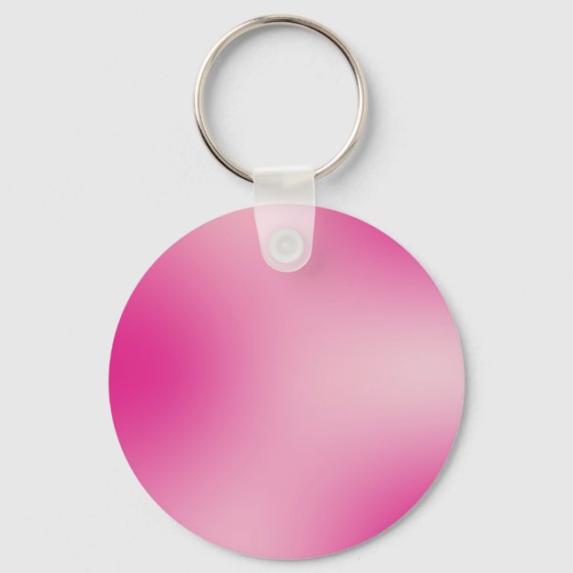 Pastel Pink Colours Abstract Blur Gradient Ombre Keychain (Front)