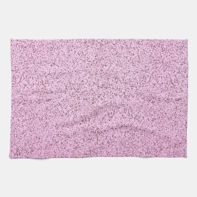 Pastel Pink Concrete Texture Kitchen Towel (Horizontal)