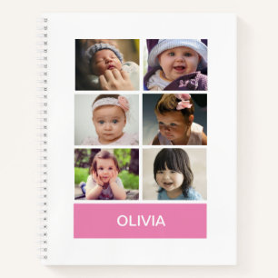 Pastel Pink Custom Photo – Personalized Notebook