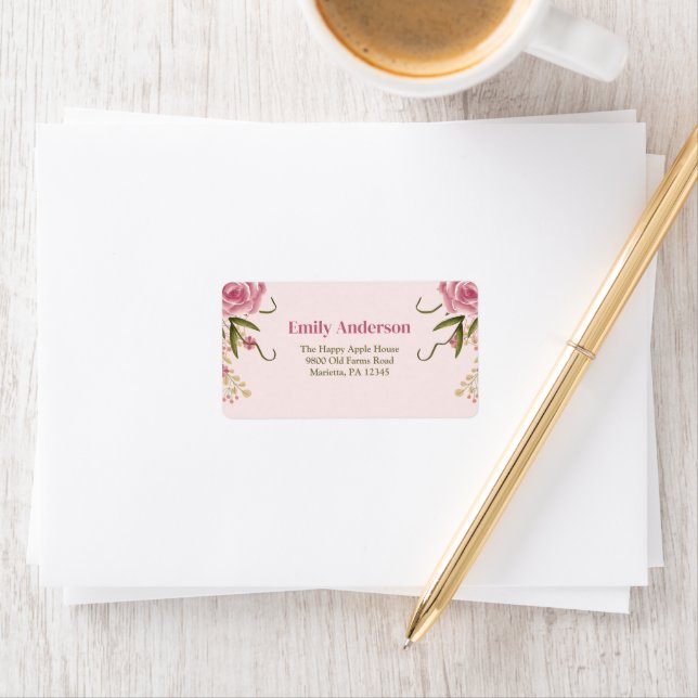 Pastel Pink Double Joint Twin Birthday  Label (Insitu)
