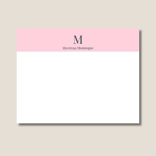 Pastel Pink Elegant Personalized Name Card