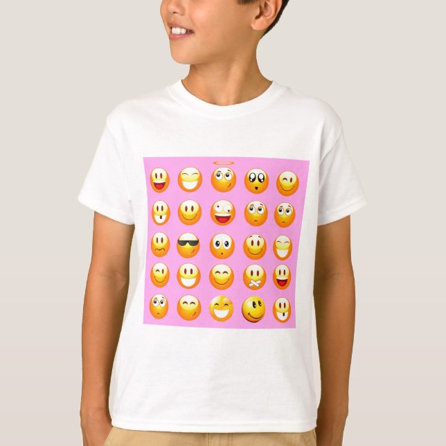 pastel pink emoji T-Shirt (Front)