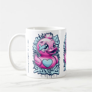 Pastel Pink en caoutchouc Canard Mug