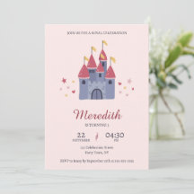 Pastel Pink Enchanted Castle Hearts & Stars Party