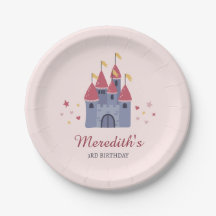 Pastel Pink Enchanted Castle Hearts & Stars Party