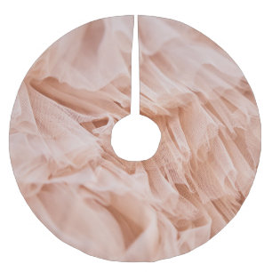 Pastel Pink Fabric: Elegant Textures. Brushed Polyester Tree Skirt