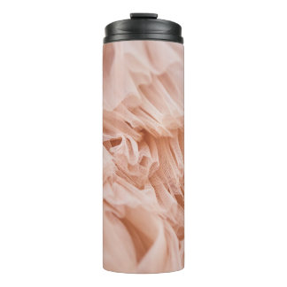 Pastel Pink Fabric: Elegant Textures. Thermal Tumbler