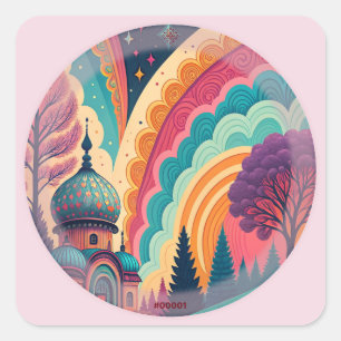 Pastel Pink Fantasy Sticker #00001 – Customizable