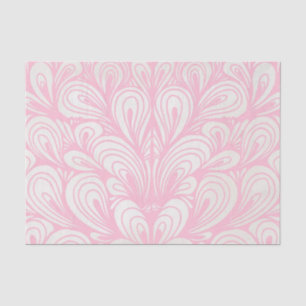Pastel Pink Feather Decoupage Tissue Paper