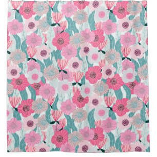 Pastel Pink Floral Abstract Pattern
