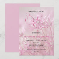 Pastel Pink Floral Background Bridal Shower