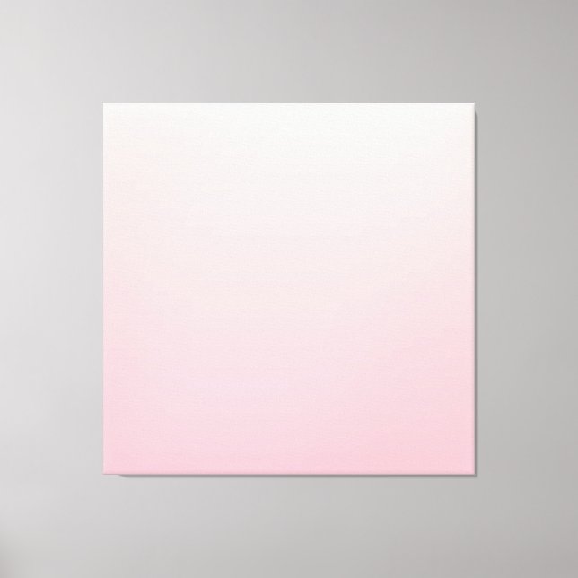 Pastel Pink Gradient Background Canvas Print (Front)