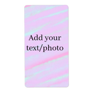 Pastel pink green add photo text watercolor retro 