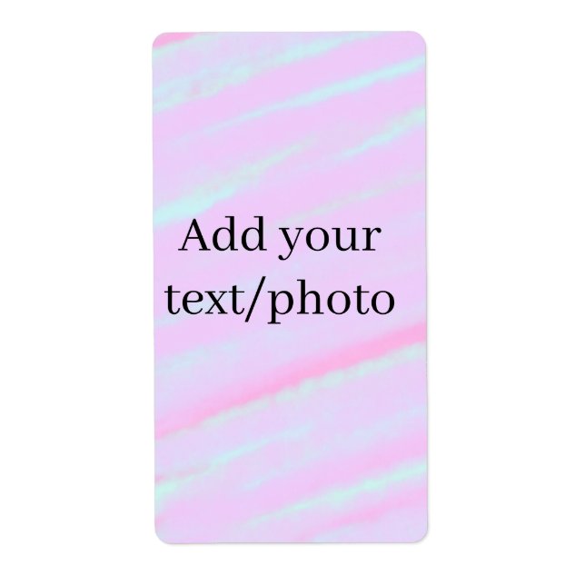 Pastel pink green add photo text watercolor retro  (Front)