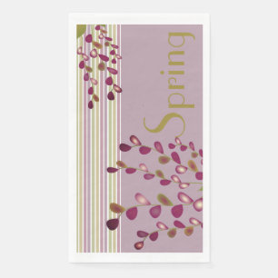 Pastel Pink Green and Mauve Artsy Napkin