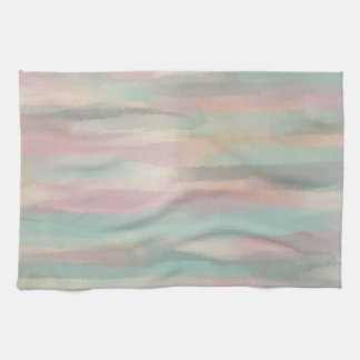 Pastel Pink & Green Esthetic- Morocco Hills Range Kitchen Towel