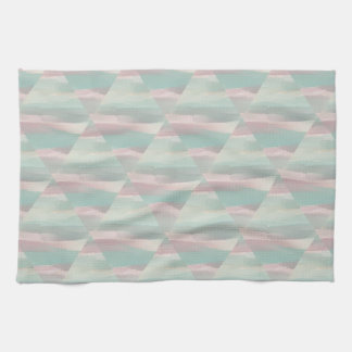 Pastel Pink & Green Esthetic- Morocco Hills Range Kitchen Towel