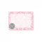 Pastel Pink & Grey Damask Pattern Custom Monogram