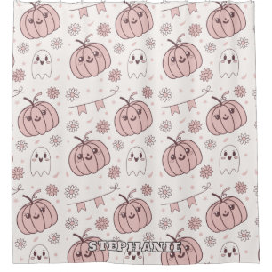 Pastel Pink Halloween Seamless Pattern (2)